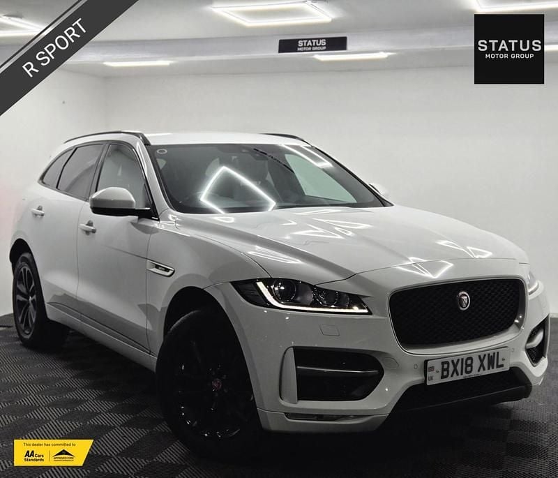 White Used 2018 Jaguar F-Pace R-Sport SUV | £12,495 (Fair price) - Image 1/4