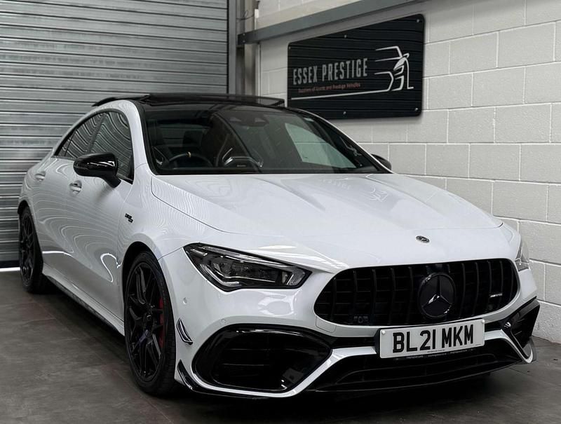 Used Mercedes CLA45 AMG AMG 421 HP (309 kW) 2021 White Coupe