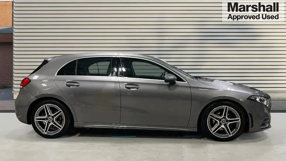 Used Mercedes A200 AMG line 163 HP (119 kW) 2018 Grey Hatchback