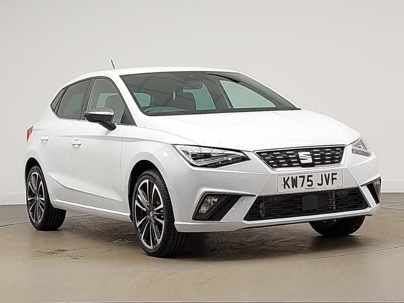 New Seat Ibiza XCELLENCE Lux 115 HP (84 kW) 2025 White Hatchback