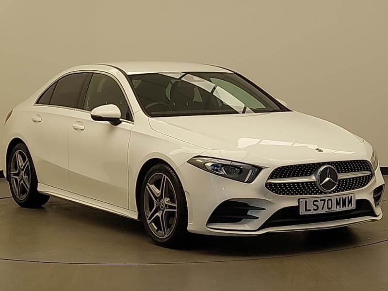 White Used 2020 Mercedes A180 AMG line Sedan | £17,998 (Fair price) - Image 1/4