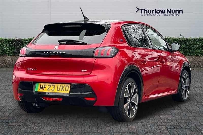 Used Peugeot e-208 Premium 100 kW (136 HP) 2023 Red Hatchback