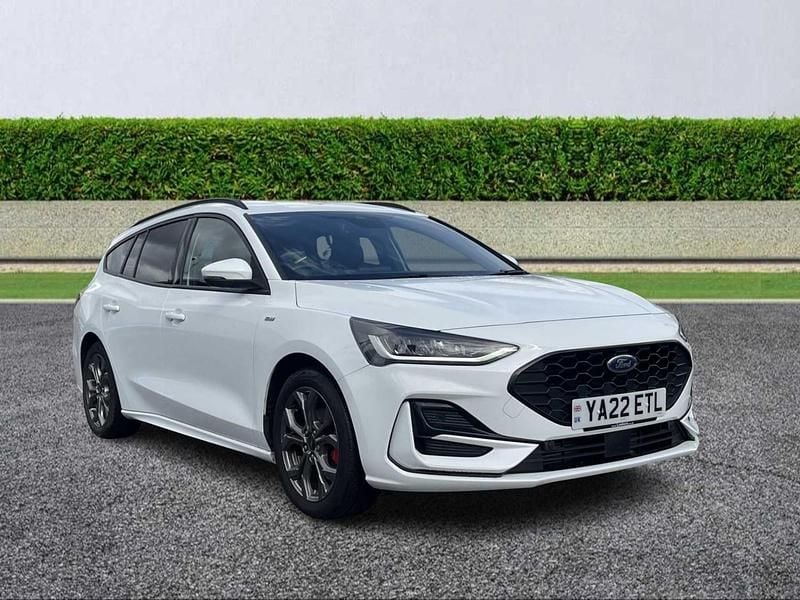 White Used 2022 Ford Focus ST-Line Estate | £16,997 (Fair price) - Image 1/4