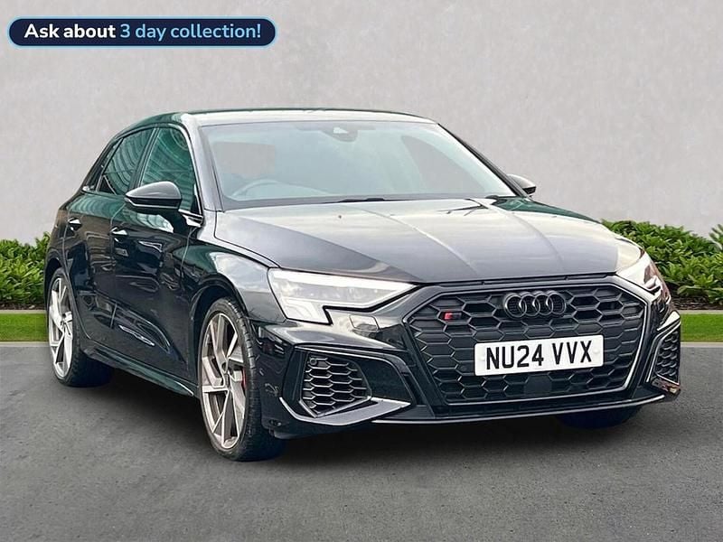 Black Used 2024 Audi S3 Sportback Black Edition Hatchback | £38,557 - Image 1/4
