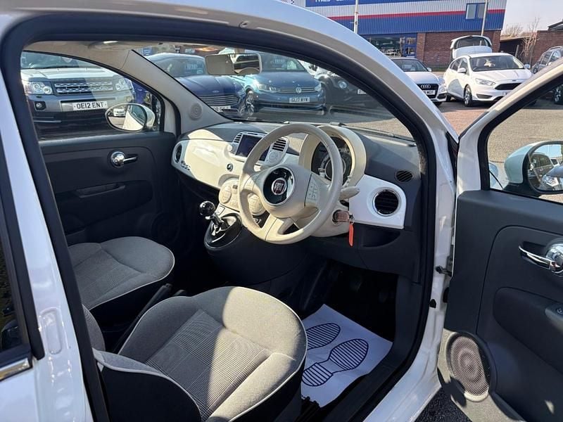 Used Fiat 500 Lounge 69 HP (50 kW) 2015 Bossa nova white Hatchback