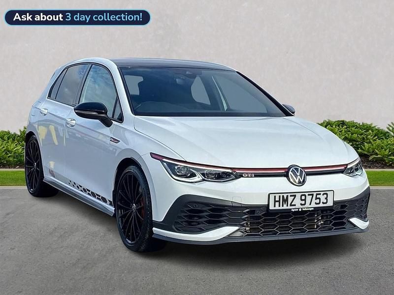 White Used 2022 VW Golf VIII GTI Clubsport Hatchback | £31,458 (A bit pricey) - Image 1/4