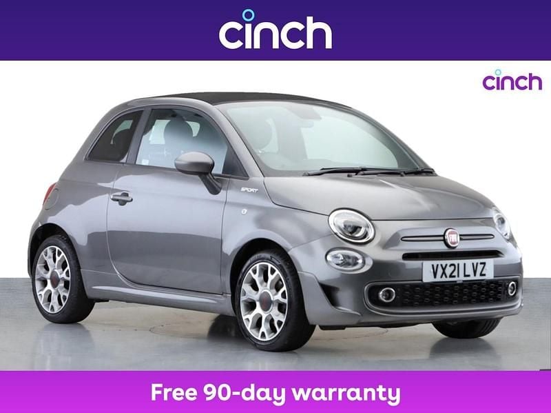 Grey Used 2021 Fiat 500 Sport Cabriolet | £11,379 - Image 1/3