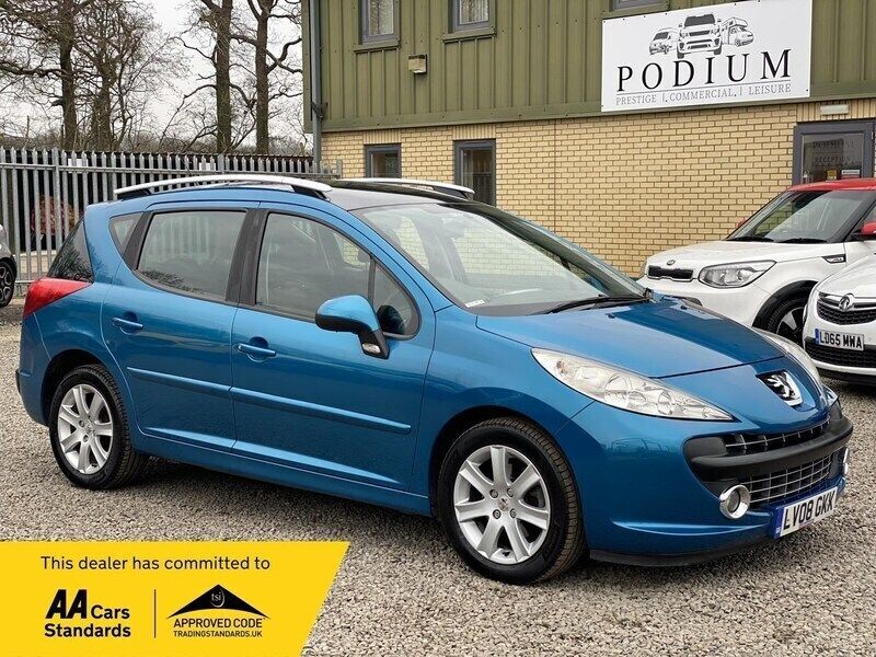 Blue Used 2008 Peugeot 207 Sport Estate | £1,990 (Fair price) - Image 1/2