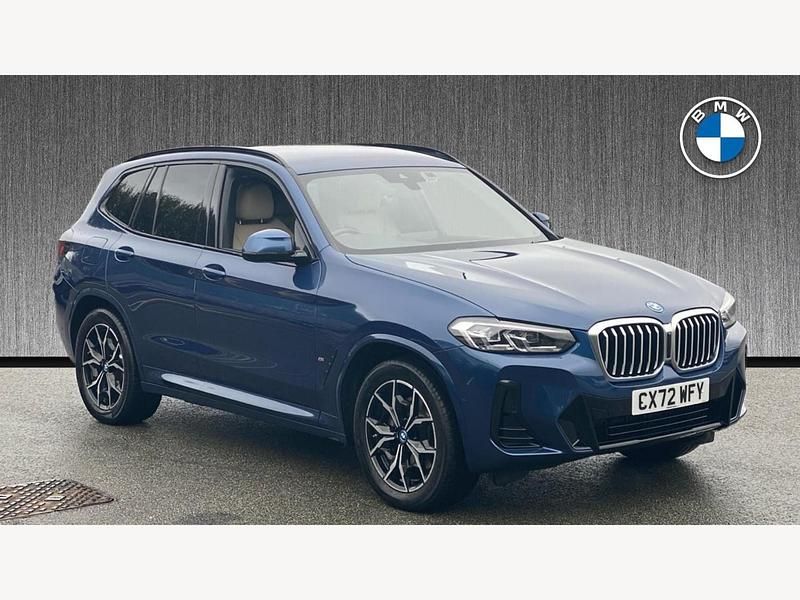 Blue Used 2022 BMW X3 M Sport SUV | £35,499 (Fair price) - Image 1/3