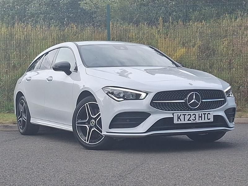 White Used 2023 Mercedes CLA250e AMG Line Premium Sedan | £24,998 (Fair price) - Image 1/4