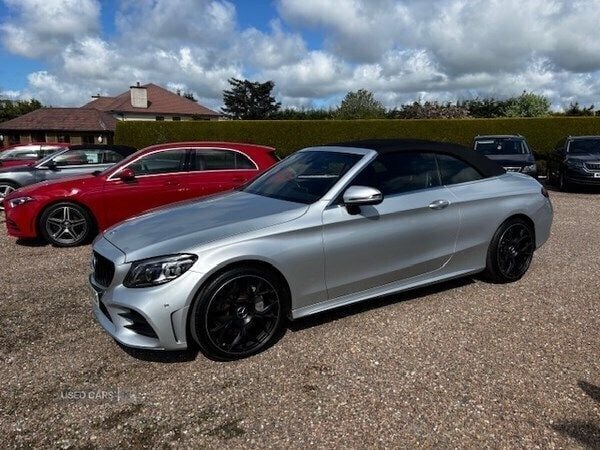 Silver Used 2019 Mercedes C300 AMG Line Premium Cabriolet | £18,950 (Fair price) - Image 1/4