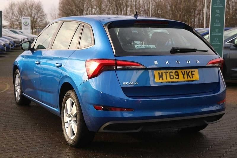 Used Skoda Scala SE 95 HP (69 kW) 2019 Blue Hatchback