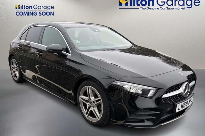 Used Mercedes A200 AMG line 163 HP (119 kW) 2019 Black Hatchback