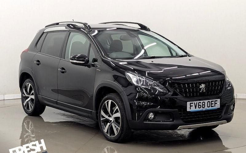 Black Used 2019 Peugeot 2008 GT-line SUV | £9,890 (Good price) - Image 1/4