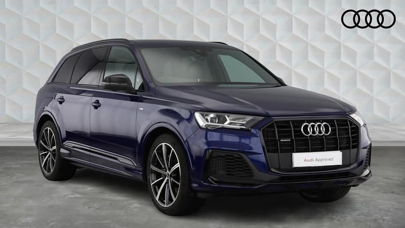 Blue Used 2022 Audi Q7 Black Edition SUV | £41,800 (Fair price) - Image 1/4