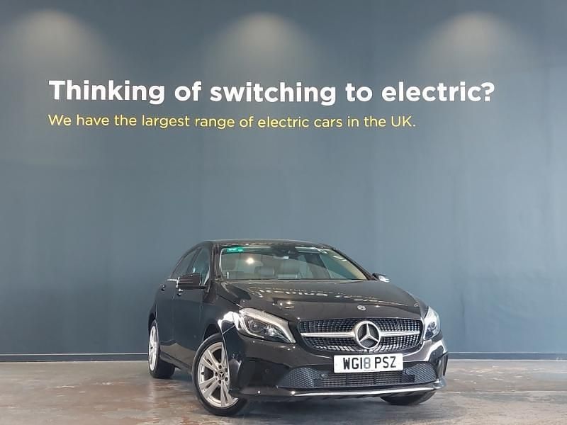 Black Used 2018 Mercedes A180 Premium Hatchback | £12,998 (Good price) - Image 1/4