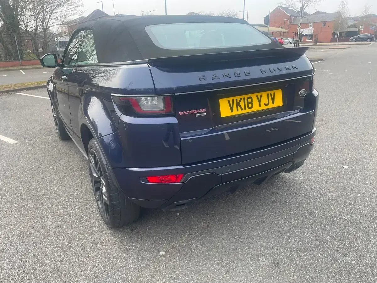 Used Land Rover Range Rover evoque HSE Dynamic 2018 Blue Cabriolet