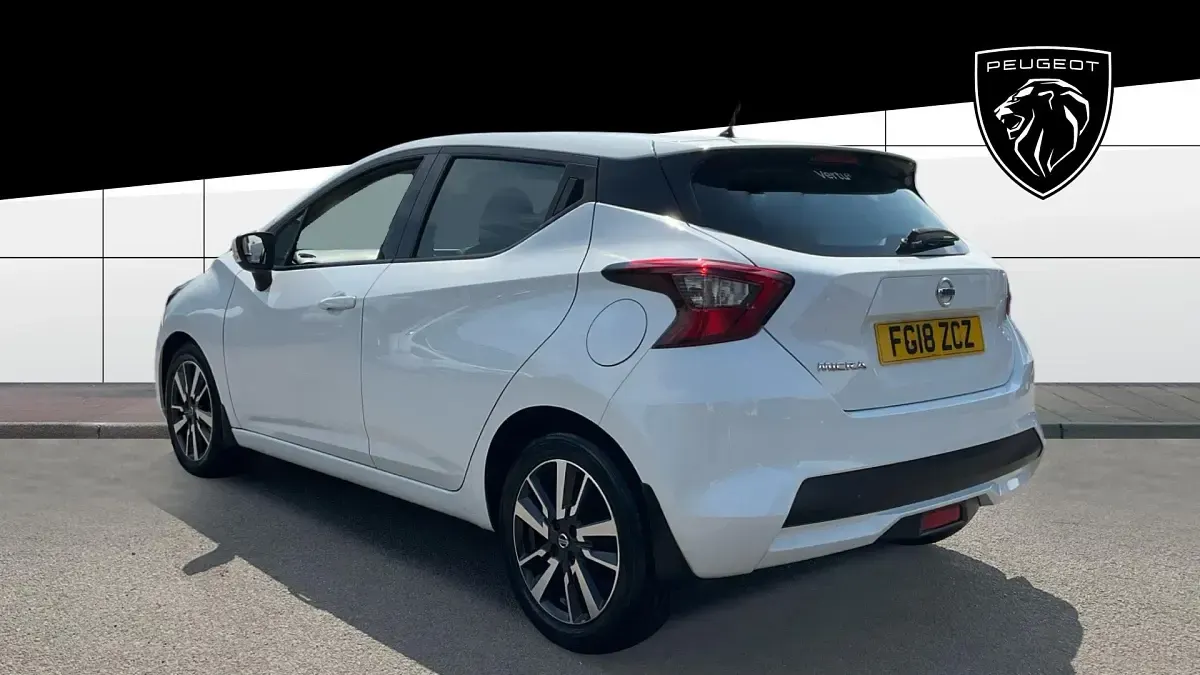 Used Nissan Micra Acenta 90 HP (66 kW) 2018 White Hatchback