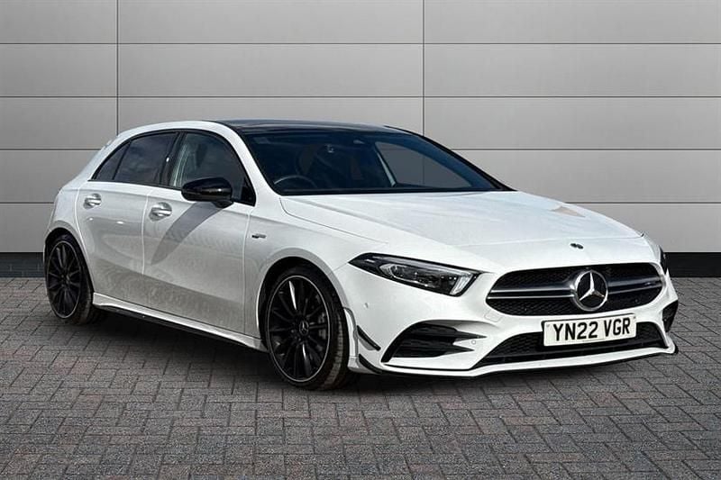 White Used 2022 Mercedes A35 AMG Premium Plus Hatchback | £32,895 (Fair price) - Image 1/4