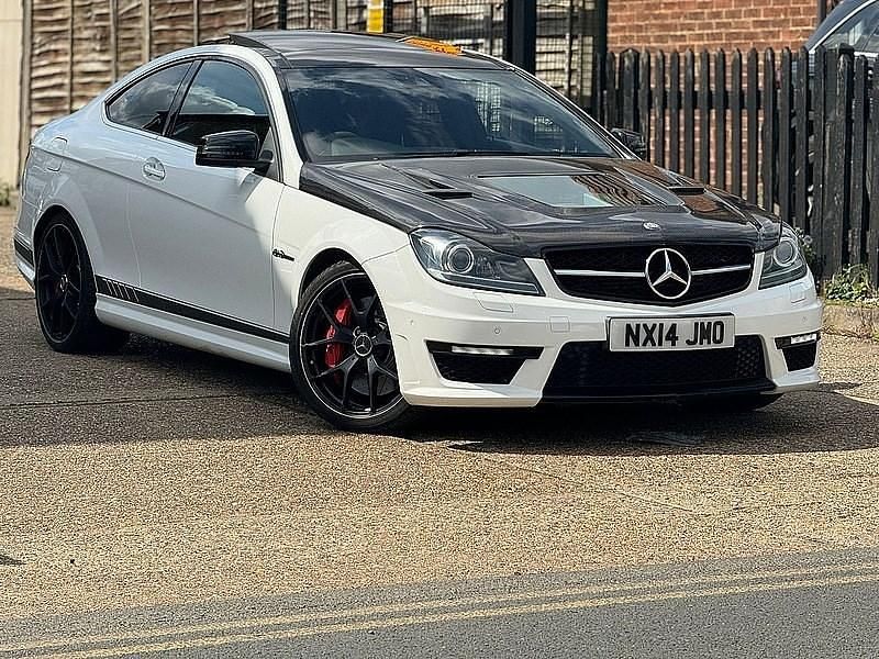 White Used 2014 Mercedes C63 AMG Edition Coupe | £24,995 (Fair price) - Image 1/4