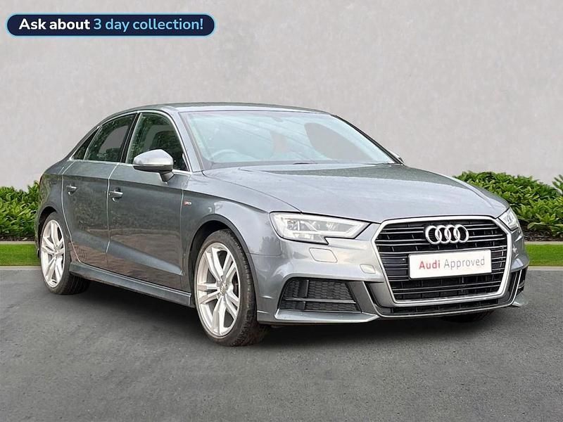 Used Audi A3 S-Line 150 HP (110 kW) 2019 Grey Sedan