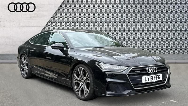 Black Used 2018 Audi A7 S-Line Hatchback | £27,865 (Fair price) - Image 1/4