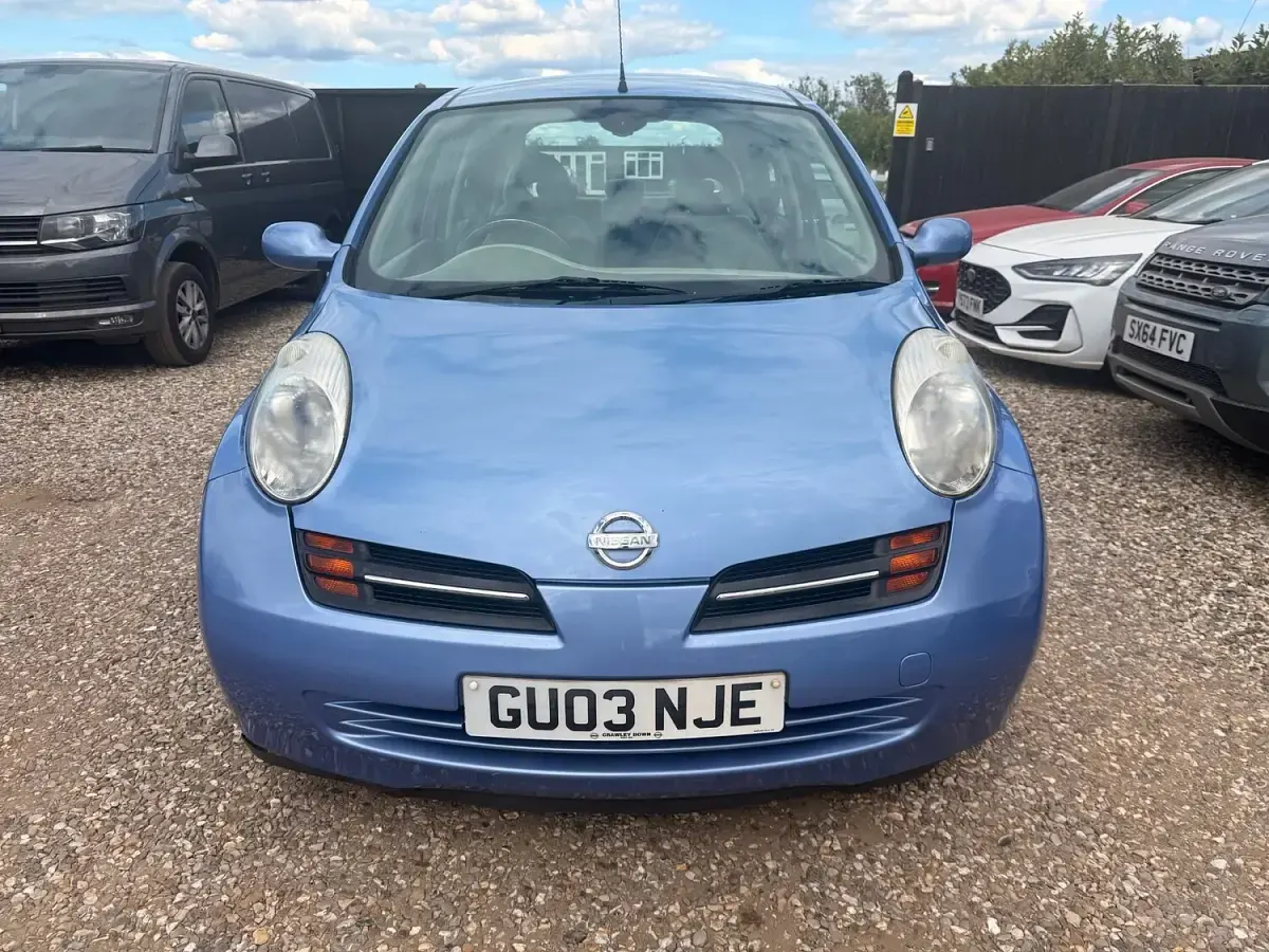 Used Nissan Micra 87 HP (63 kW) 2003 Blue Hatchback