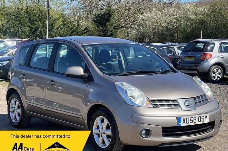 Used Nissan Note Acenta 110 HP (80 kW) 2008 Beige Hatchback