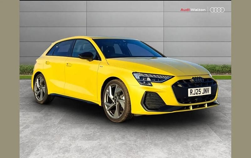 Used Audi A3 Black Edition 147 HP (108 kW) 2025 Yellow Hatchback