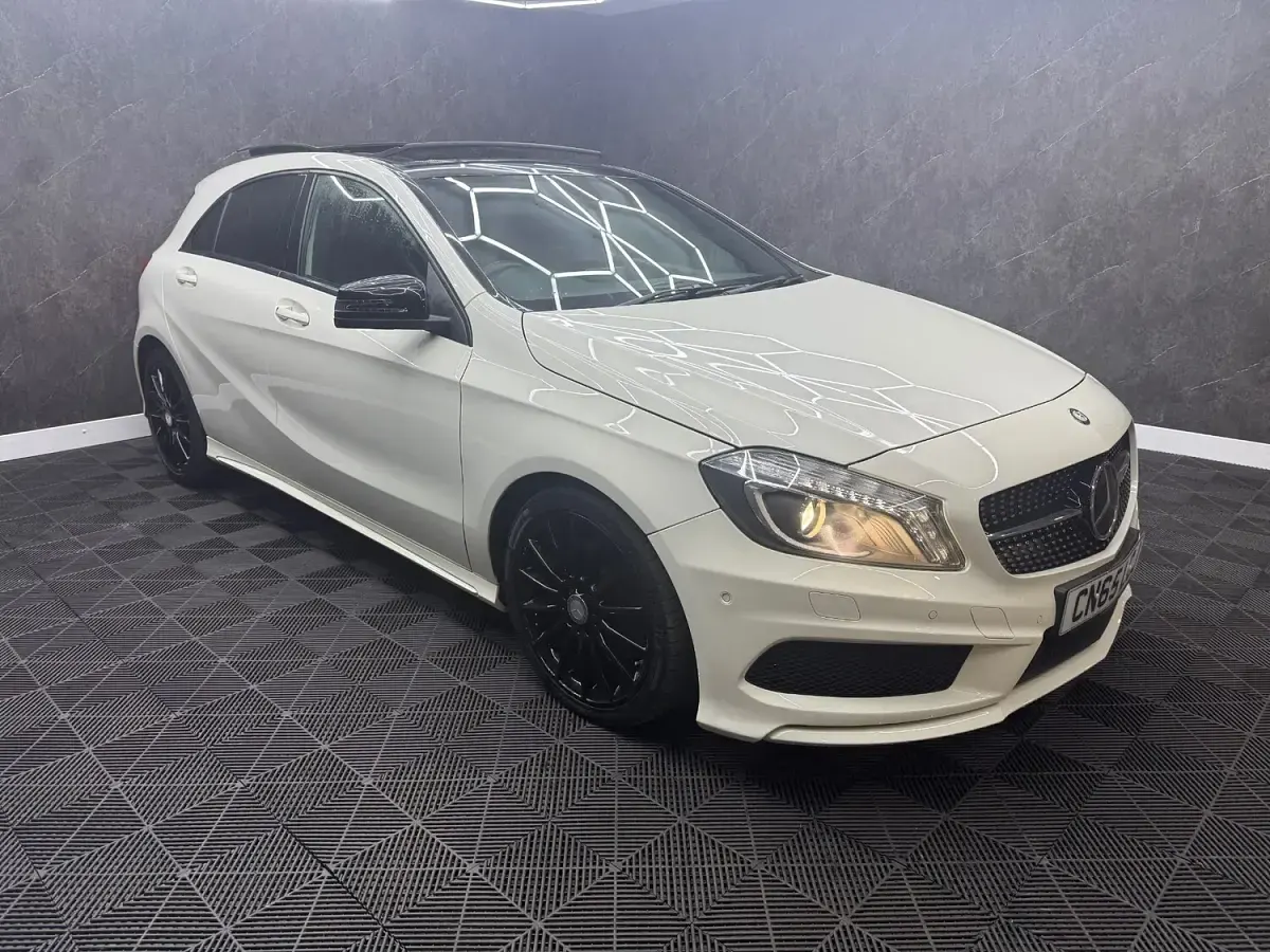 Used Mercedes A220 AMG 170 HP (125 kW) 2015 White Hatchback