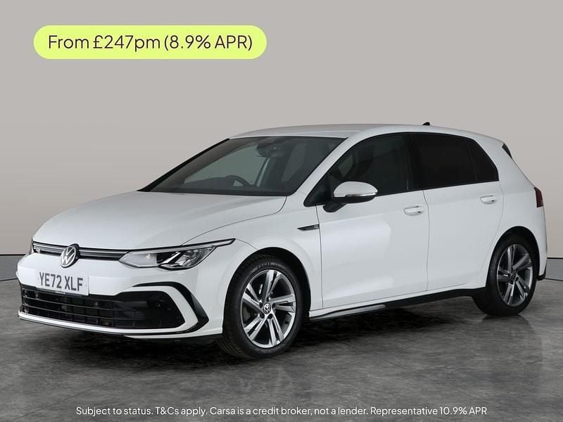 White Used 2022 VW Golf VIII R-line Hatchback | £18,574 (Good price) - Image 1/3