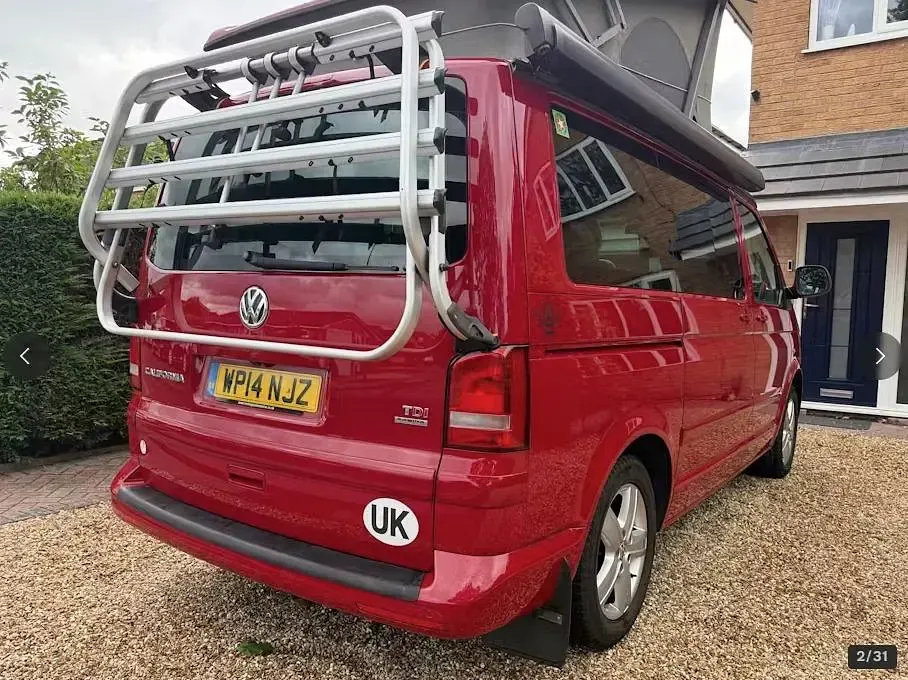 Used VW California California 2014 Red Van