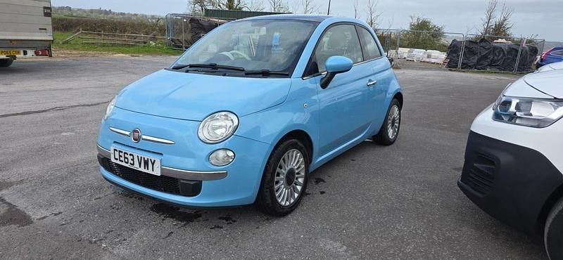 Used Fiat 500 Lounge 69 HP (50 kW) 2013 Blue Hatchback