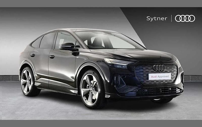 Black Used 2025 Audi Q4 Sportback e-tron Black Edition SUV | £40,000 - Image 1/4