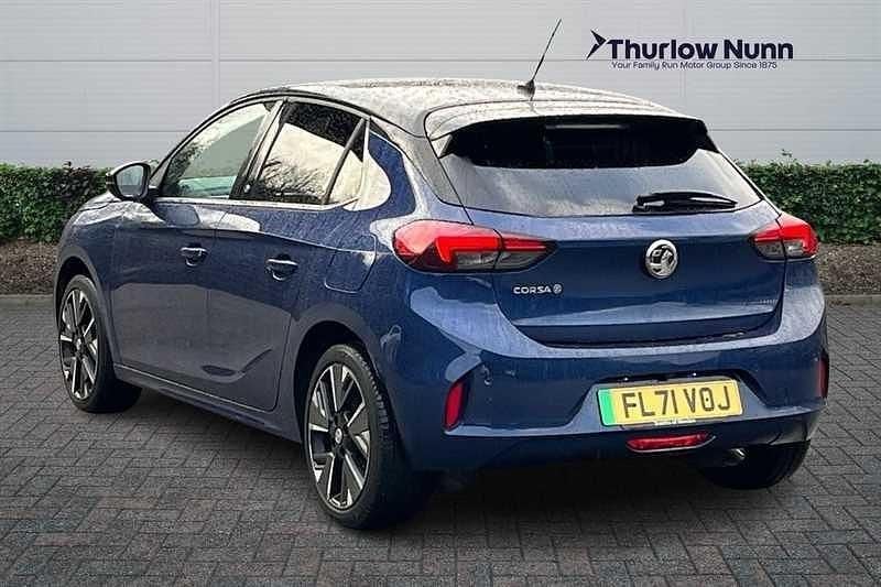 Used Vauxhall Corsa-e Elite 100 kW (136 HP) 2021 Blue Hatchback