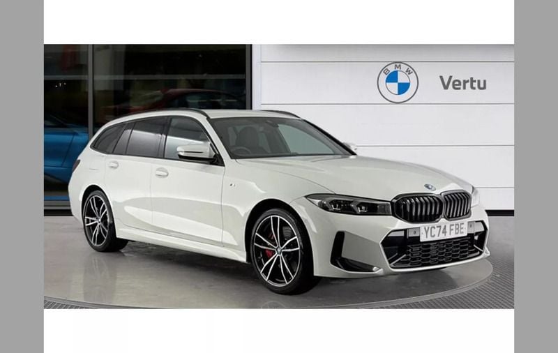 White Used 2024 BMW 330e M Sport Estate | £37,402 (Good price) - Image 1/4