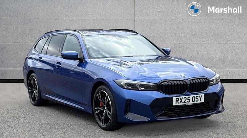 Blue Used 2025 BMW 330e M Sport Estate | £39,810 (Good price) - Image 1/4