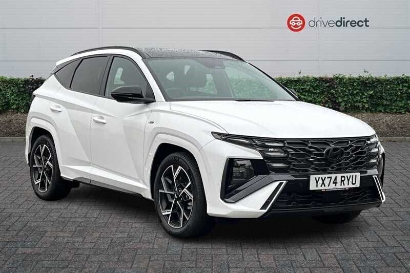 White New 2024 Hyundai Tucson N Line SUV | £33,340 (Fair price) - Image 1/4