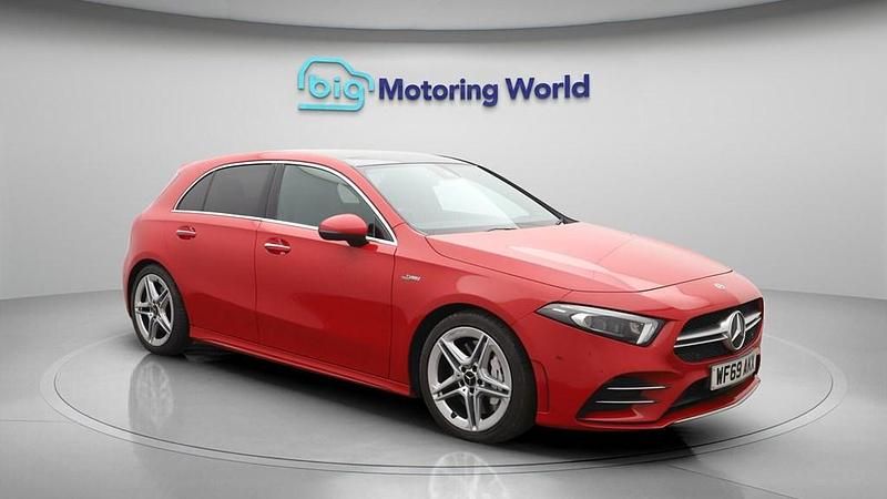 Used Mercedes A35 AMG Premium Plus 306 HP (225 kW) 2019 Red Hatchback