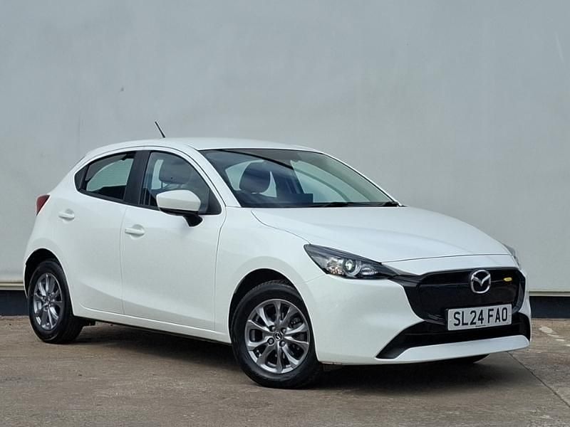 White Used 2024 Mazda 2 Center-Line Hatchback | £14,298 (Good price) - Image 1/4