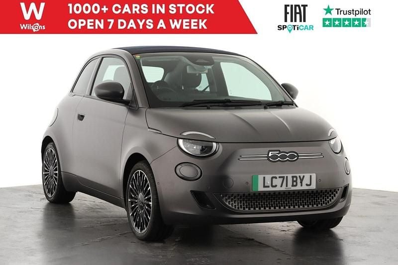 Grey Used 2021 Fiat 500e Icon Cabriolet | £13,849 (Fair price) - Image 1/4