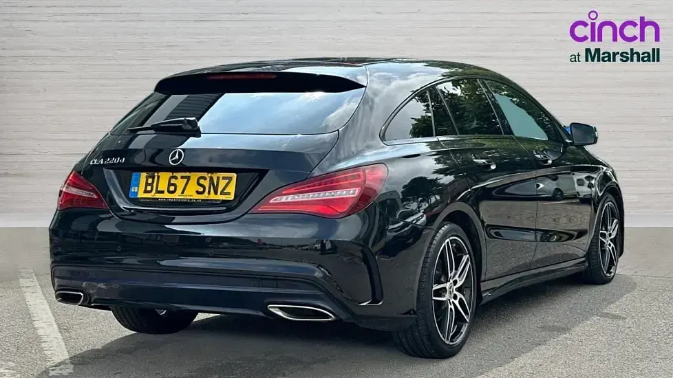Used Mercedes CLA220 AMG line 177 HP (130 kW) 2018 Black Coupe