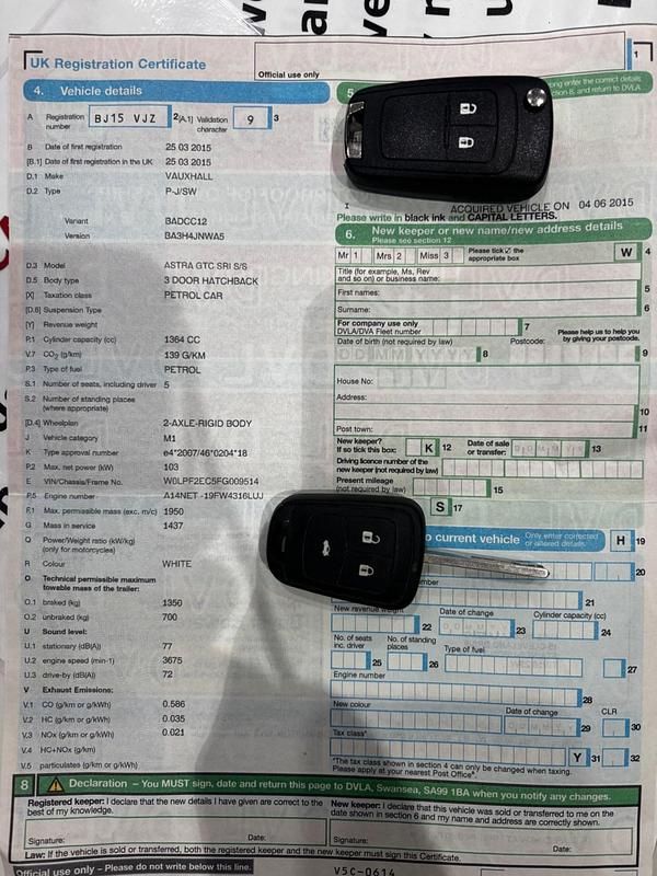 Used Vauxhall Astra GTC SRi 2015 White Hatchback