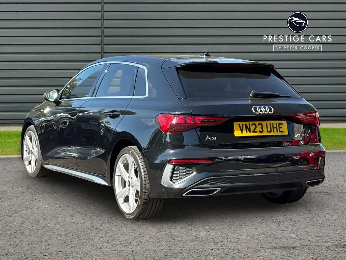 Used Audi A3 Sportback S-Line 110 HP (80 kW) 2023 Black Hatchback
