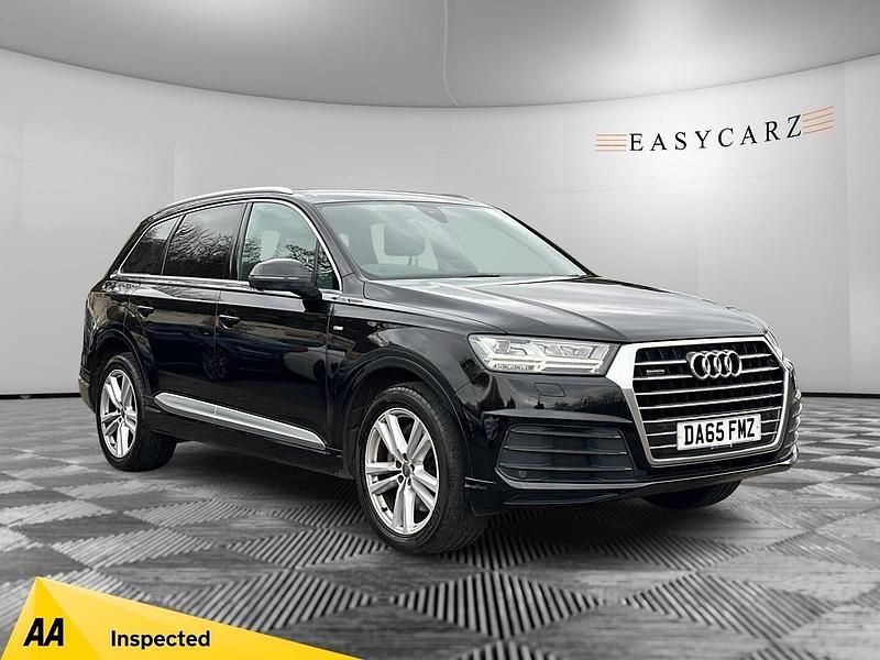 Black Used 2016 Audi Q7 S-Line SUV | £18,295 (Fair price) - Image 1/3