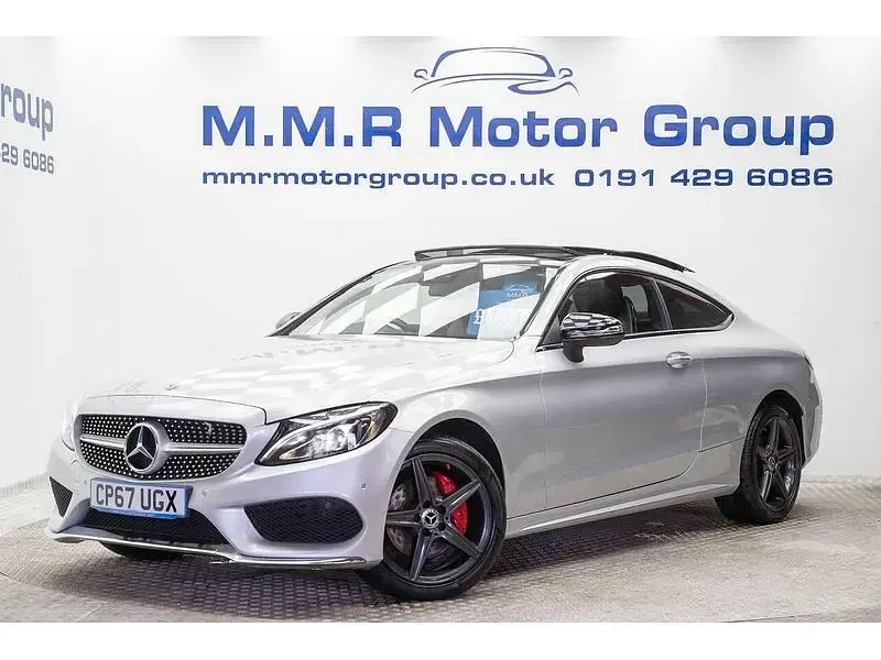 Used Mercedes C200 AMG Line Premium Plus 2017 Silver Coupe