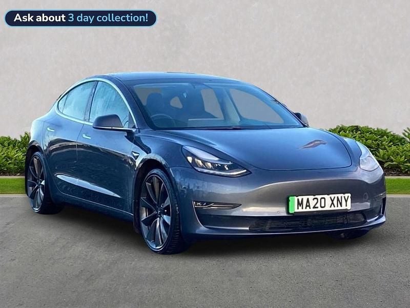 Grey Used 2020 Tesla Model 3 Performance Sedan | £17,897 (Fair price) - Image 1/4