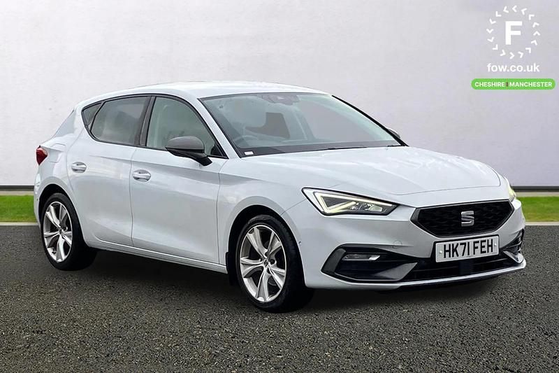 White Used 2021 Seat Leon FR Hatchback | £15,799 (Fair price) - Image 1/3