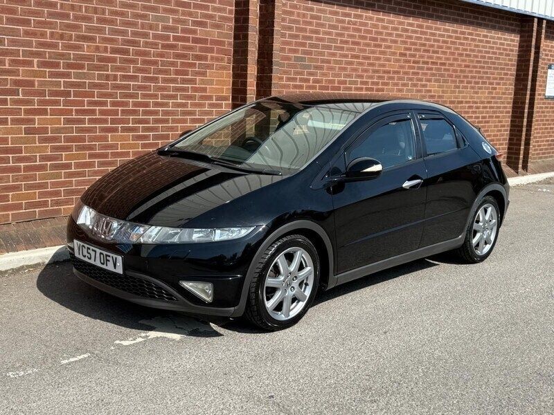 Black Used 2007 Honda Civic Sport Hatchback | £1,995 (Fair price) - Image 1/4