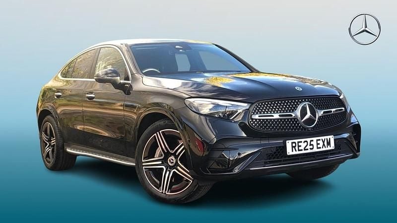 Black Used 2025 Mercedes GLC300 AMG Line Premium Coupe | £52,995 - Image 1/4